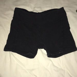 Black workout spandex